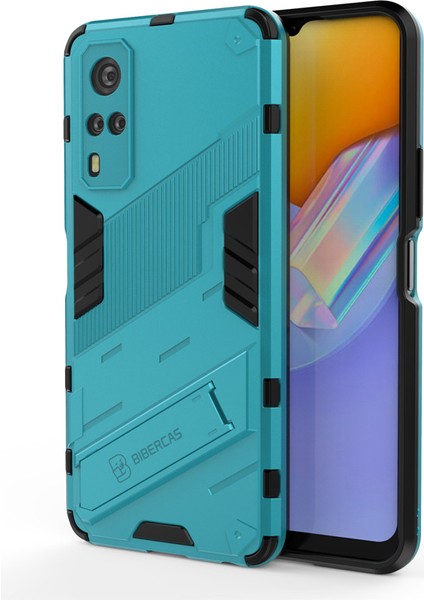 Vıvo Y51 2020 Destek Standlı Darbeye Dayanıklı Telefon Kılıfı (Yurt Dışından)