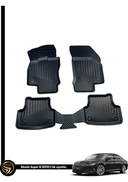Skoda Super B 3D Oto Paspas Uyumlu Specıal