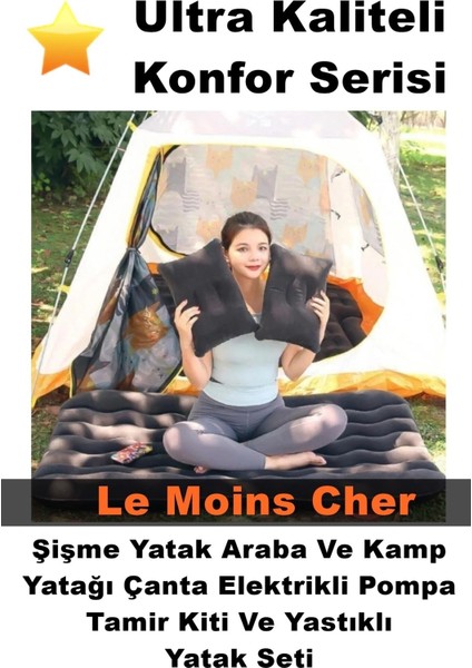 Suzuki Swift Araba ve Kamp Için Pompalı Yastıklı Şişme Yatak