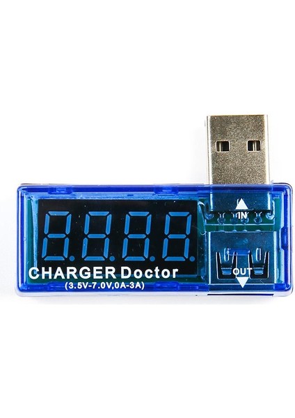 Dijital USB Mobil Güç (Akım ve Voltaj) Test Cihazı