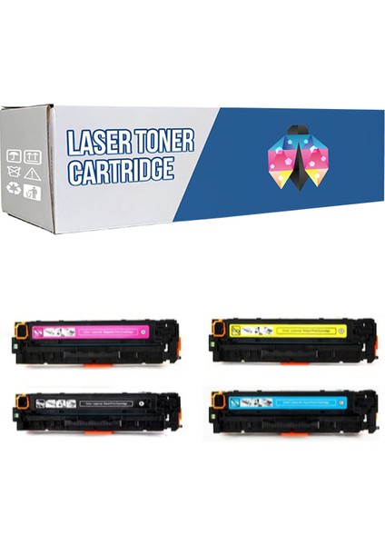 Canon CRG-067 / Canon I-Sensys MF-655CX Cmyk 1 Set Çipsiz Muadil Toner