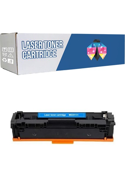 Hp 207X-W2211X Laserjet Pro Mfp M282NW 1.250 Syf Mavi Çipsiz Muadil Toner