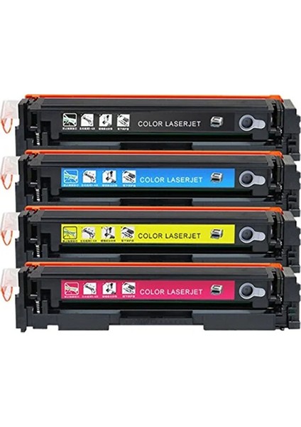 Canon CRG-055H / CF415X Cmyk 1 Set Çipsiz Muadil Toner fiyatları