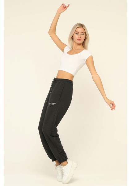 Yüksek Bel Kordonlu Jogger Eşofman Altı fiyatları