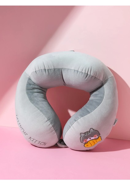 Sevimli Hayvan Serisi Pofuduk Boyun Yastığı - Kedi 30 cm fiyatları