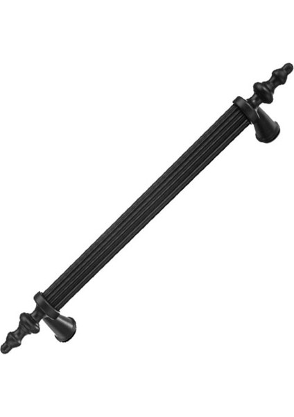 Siyah Boru Çekmece Dolap Kulpu 128MM 1 Adet