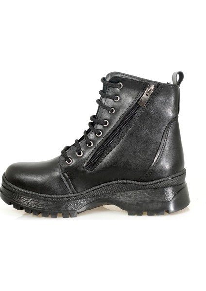 Siyah Kalın Taban Cilt Fermuar lı Bayan Bot fırsatları