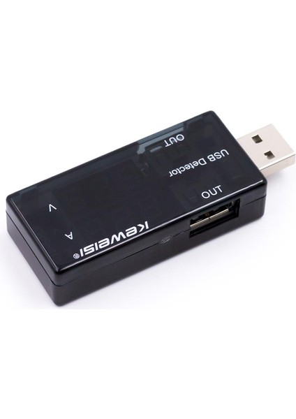 USB Akım Gerilim Test Cihazı Volt Amper Ölçer Çift USB Çıkışlı indirimleri