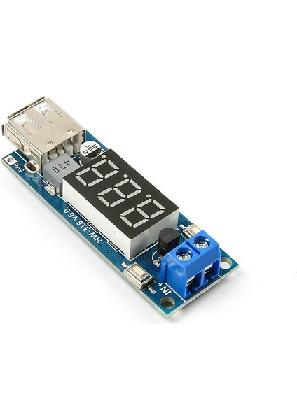 DC 4.5-40V to 5V 2A USB Şarj Dönüştürücü - Voltmetre Modülü