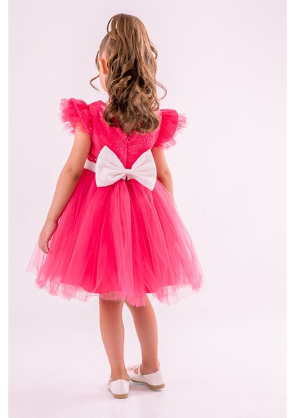 Barbie Üst Pullu Taçlı Elbise