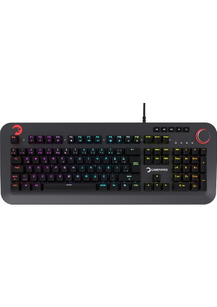 Starscream 60M Rgb Kırmızı Switch 60 Milyon Türkçe Q USB Suya Dayanıklı Optik Mekanik Gaming Klavye (3x Switch Hediyeli) 3 Yıl Garantili