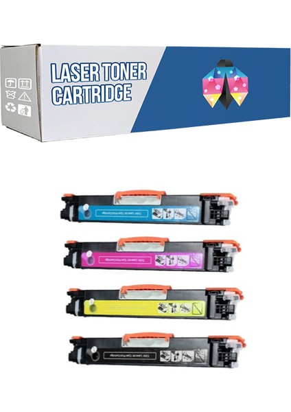 Canon CRG-729 / I-Sensys LBP-7018 Cmyk 1 Set Muadil Toner