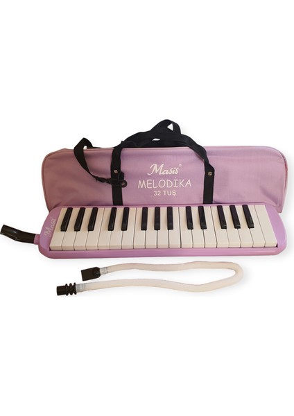 32 Tuş Çantalı Melodika Pastel Renkler