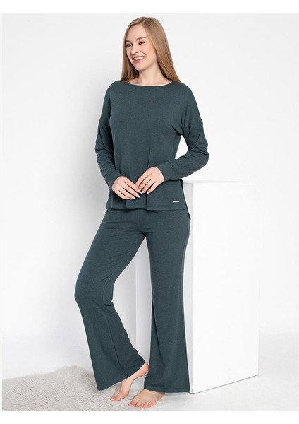840.638 Kadın Kışlık Uzunkol Pijama Takım