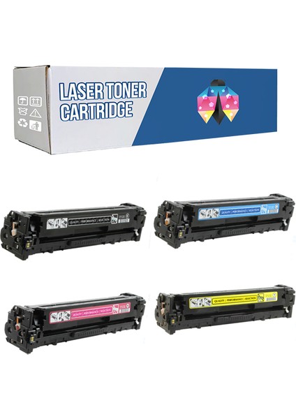 Canon CRG-731/CB540 I-Sensys MF-8280CW Cmyk 1 Set Muadil Toner