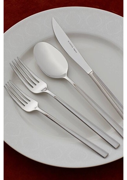 Theo 30 Parça 6 Kişilik Zarif Paslanmaz Çelik (18/10) Çatal Kaşık Bıçak Takımı modelleri