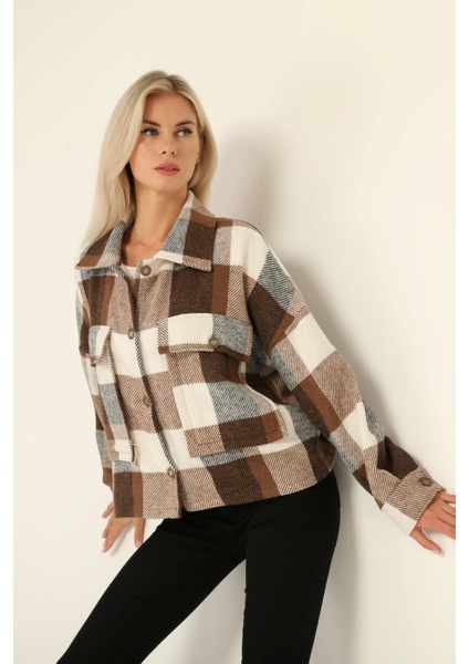 Kadın Krem Oduncu Ceket fiyatları