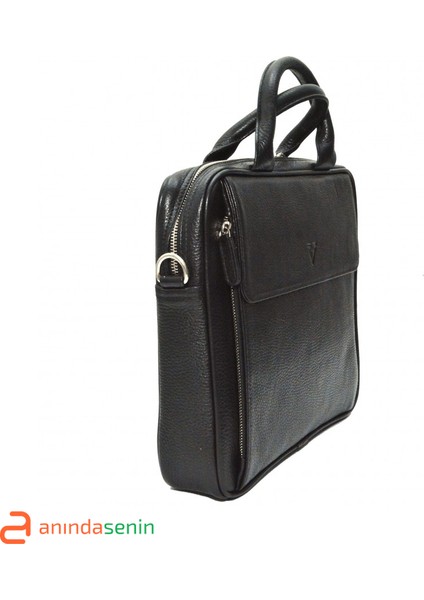 ® Gerçek Deri Bilgisayar Askılı Evrak Çantası Siyah Renk fırsatları