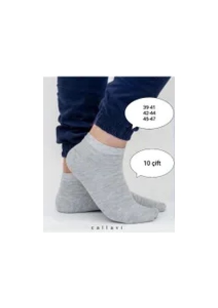 10 LU Ekonomik Düz Patik Çorap 35/37 BEDEN, RENK: SİYAH