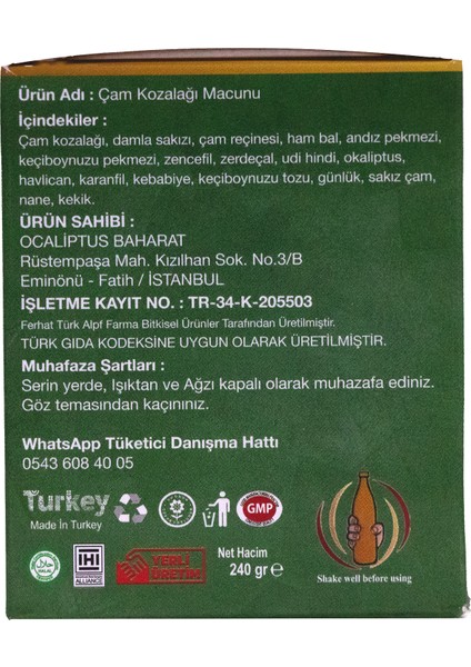 Damla Sakızlı Çam Kozalağı Macunu (240GRAM) modelleri