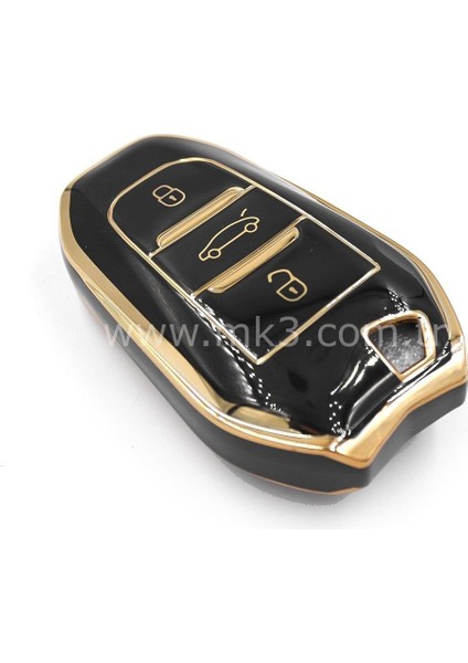 Peugeot 208 308 408 508 2008 3008 5008 Keyless Go Nano Anahtar Kılıfı 3 Buton Siyah fiyatları