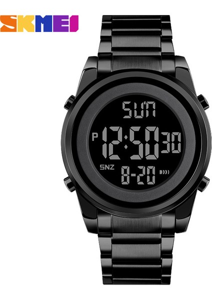 Siyah Skmeı Dijital 2 Zaman Erkek Saatler Moda LED Erkekler Dijital Kol Saati Chrono Mens Reloj Hombre 1611 Için Geri Sayım Alarm Saati (Yurt Dışından)