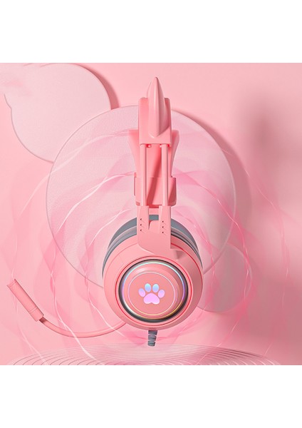 Geyik Kedi Kulak Oyun Kulaklığı Pc Bilgisayar Oyun Kulaklığı Mikrofon ile Gürültü Engelleme Kablolu USB 3.5mm Fiş Ps4/xbox One (Yurt Dışından) fırsatları