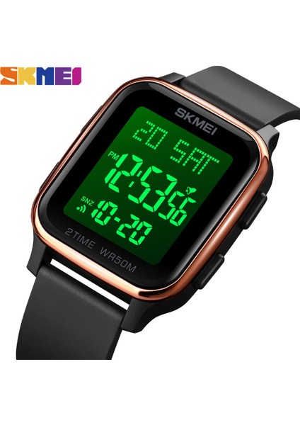 Siyah Skmeı Moda LED Işık Dijital Saat Erkek 5bar Su Geçirmez Takvim Geri Sayım Elektronik Kol Saatleri Saat Reloj Hombre 1858 (Yurt Dışından) fiyatları
