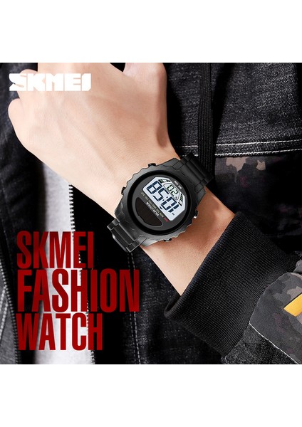 Camo Gri Skmeı Moda Erkek Saatler Güneş Kaynağı Dijital Saat Su Geçirmez Kronometre Chrono Erkek Öğrenci Montre Için Dijital Kol Saatleri (Yurt Dışından) fırsatları