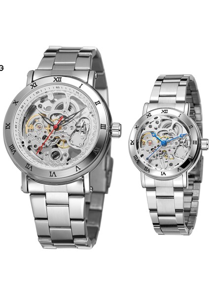 1-Kahverengi Gümüş Forsining Sevgili Saati Otomatik Mekanik Saat Su Geçirmez Spor Erkek ve Kadın Saatler Hediye Dropshipping Relogio Masculi (Yurt Dışından) fiyatları