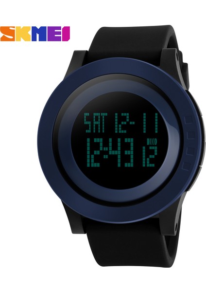 Siyah Skmeı Marka Izle Erkekler Askeri Spor Saatler Moda Silikon Su Geçirmez LED Dijital Kol Saati Erkekler Saat Adam Relogio Masculino (Yurt Dışından) fırsatları
