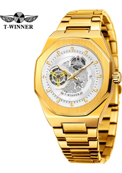 Gül Siyah Kazanan Reloj Hombre Erkek Izle Su Geçirmez Aydınlık Otomatik Mekanik Saatler Paslanmaz Çelik Kasa Erkek Kol Saatleri (Yurt Dışından) fırsatları