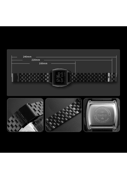 Altın Skmeı Askeri Spor Saatler LED Dijital Elektronik Saat Su Geçirmez Erkek Saatler Üst Marka Lüks Erkek Saat Relogio Masculino (Yurt Dışından) modelleri