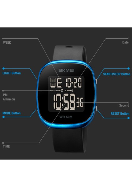 Altın Skmeı En Lüks Marka Erkek Spor Saatler Güneş Enerjisi Dijital Erkek Izle Su Geçirmez Elektronik Kol Saati Erkekler Reloj Hommbre (Yurt Dışından) fırsatları