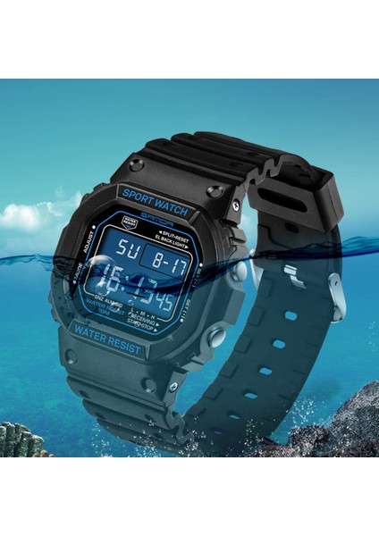 Erkekler Siyah Sanda Spor Saatler Erkekler Için Yeni Gündelik Saat LED Dijital Saat Relojes Erkek Kadın Kol Saatleri Reloj Hombre (Yurt Dışından)