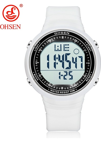 Kamuflaj Sarı Ohsen Dijital LCD Spor Erkek Kol Saati Relogio Masculino 50M Su Geçirmez Alarm Tarihi Kauçuk Moda Beyaz Açık Spor Izle Hediye (Yurt Dışından) fiyatları