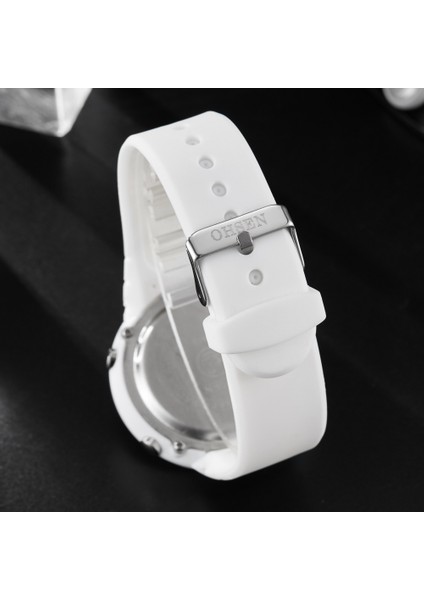 Kamuflaj Sarı Ohsen Dijital LCD Spor Erkek Kol Saati Relogio Masculino 50M Su Geçirmez Alarm Tarihi Kauçuk Moda Beyaz Açık Spor Izle Hediye (Yurt Dışından) fırsatları