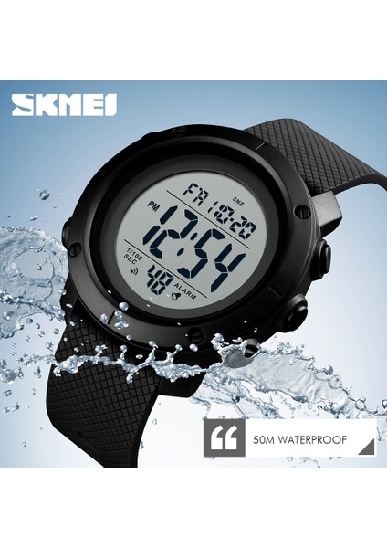 Siyah 2 Kutu ile Skmeı Spor Izle Erkekler Lüks Marka 5bar Su Geçirmez Saatler Montre Erkekler Çalar Saat Moda Dijital Saat Relogio Masculino 1426 (Yurt Dışından)