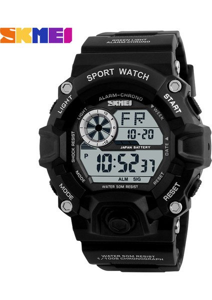 Siyah Ünlü G Stil Erkek Saatler Spor Chronograph Askeri Dijital Kol Saatleri Kamuflaj Şok Dayanıklı Montre Homme Erkek Saat Saat (Yurt Dışından)