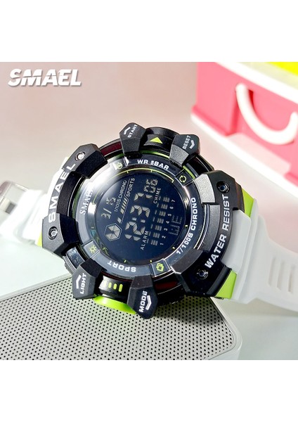 Kara Kutu Smael Elektronik Dijital Saat Erkekler Için Moda Askeri Spor Kol Saati 5bar Su Geçirmez LED Ekran Otomatik Tarih ile Saatler 8050 (Yurt Dışından) modelleri