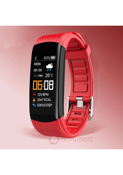 Kırmızı C5S Dijital Saat Erkekler Kadınlar Spor Saatler Elektronik LED Erkek Kol Saati Erkekler Kadınlar Için Saat Spor Kol Saati Açık Havada Saat (Yurt Dışından)