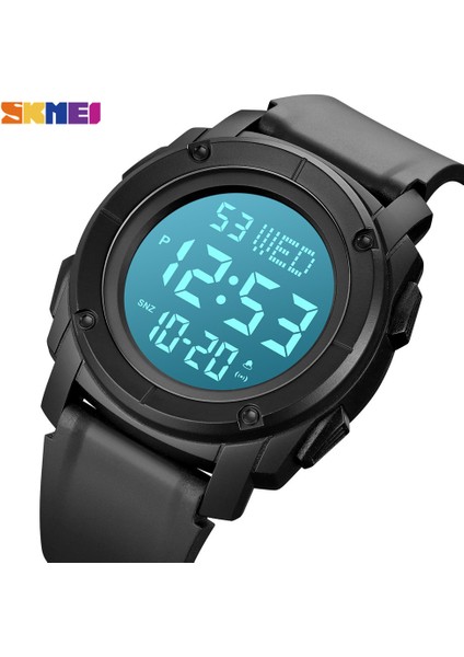 Siyah Siyah Skmeı Açık Askeri Chrono Geri Sayım Spor Izle Erkekler Çalar Saat 5bar Su Geçirmez Saatler LED Dijital Saat Reloj Hombre 1853 (Yurt Dışından) fiyatları