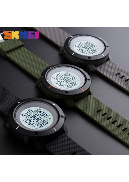 Yeşil Skmeı Erkekler Spor Izle Büyük Arama Dijital Askeri Açık Kol Saatleri Arka Işık Kronograf Alarmı 50 M Su Geçirmez Saatler 1213 (Yurt Dışından) fırsatları