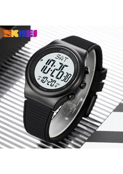 Beyaz Montre Homme Skmeı Marka Erkek Spor Saatler Moda Chronos Geri Sayım Su Geçirmez LED Dijital Saat Adam Askeri Kol Saati (Yurt Dışından) fırsatları