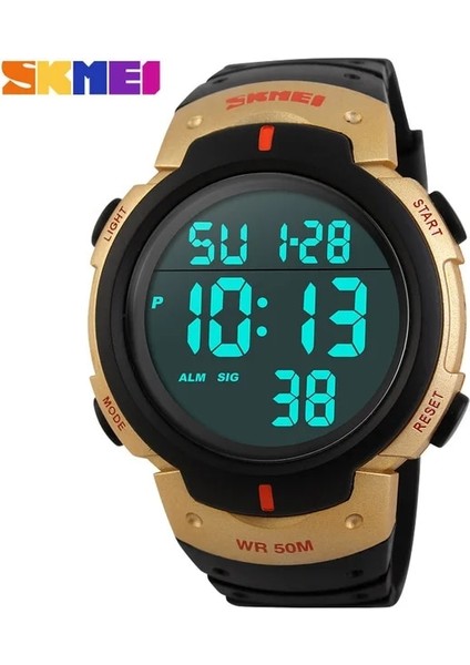 Altın Saat Skmeı Lüks Marka Erkek Izle Açık Spor Dijital Elektronik Kol Saatleri Askeri Pu Kayış Su Geçirmez Saat Relogio Masculino (Yurt Dışından)