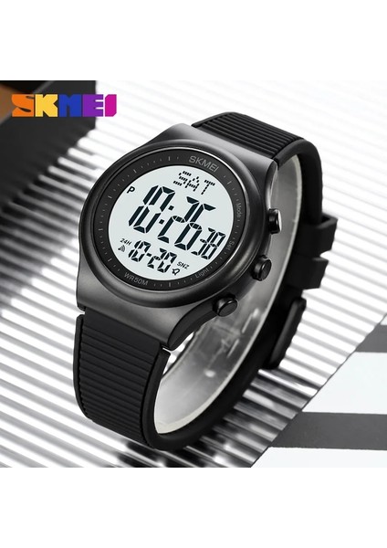 Siyah Beyaz Montre Homme Skmeı Marka Erkek Spor Saatler Moda Chronos Geri Sayım Su Geçirmez LED Dijital Saat Adam Askeri Kol Saati (Yurt Dışından) fiyatları