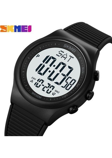 Siyah Beyaz Montre Homme Skmeı Marka Erkek Spor Saatler Moda Chronos Geri Sayım Su Geçirmez LED Dijital Saat Adam Askeri Kol Saati (Yurt Dışından) fırsatları