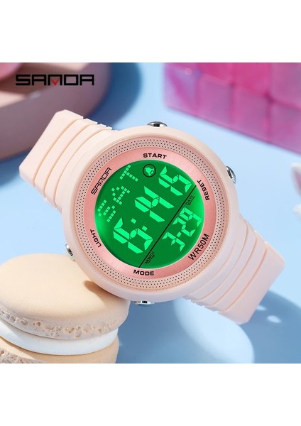 Siyah Gümüş Sanda Marka Erkekler Spor Saatler Moda Chronos Geri Sayım Su Geçirmez LED Dijital Saat Adam Askeri Bilek Aydınlık Erkekler Izle (Yurt Dışından) fırsatları