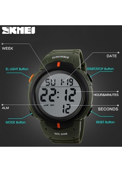 Altın Saat Skmeı Lüks Marka Erkek Izle Açık Spor Dijital Elektronik Kol Saatleri Askeri Pu Kayış Su Geçirmez Saat Relogio Masculino (Yurt Dışından) fırsatları