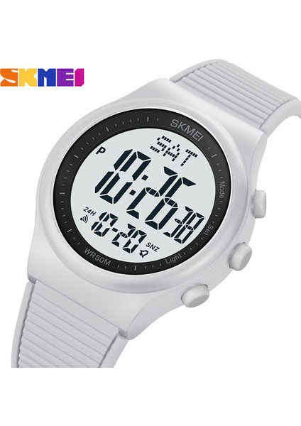Gri Montre Homme Skmeı Marka Erkek Spor Saatler Moda Chronos Geri Sayım Su Geçirmez LED Dijital Saat Adam Askeri Kol Saati (Yurt Dışından)